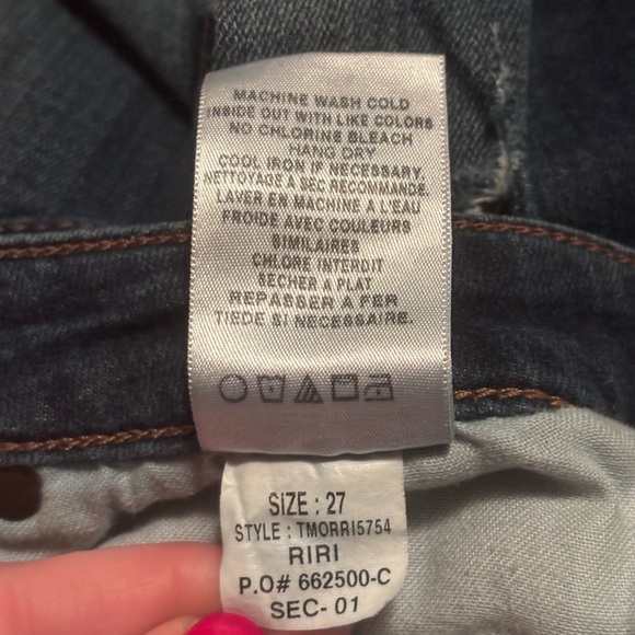 Joe's Jeans Dark Blue Skinny Fit Distressed Denim - Picture 8 of 9